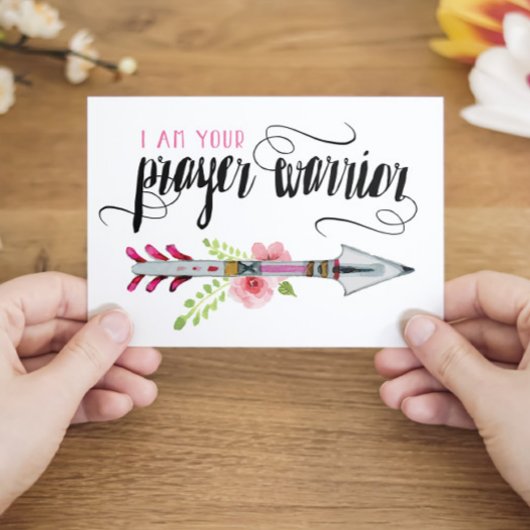 私はあなたの祈りの言葉戦士はがき ポストカード