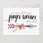 私はあなたの祈りの言葉戦士はがき ポストカード (正面)