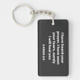 私はあなたの祈りの言葉2王2:3聖書の聖句を聞いた キーホルダー