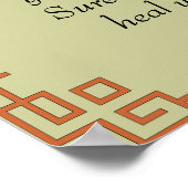 私はあなたの祈り聖書引用文祈りの言葉を聞いた ポスター (角)