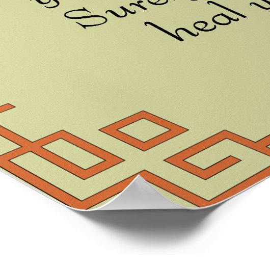 私はあなたの祈り聖書引用文祈りの言葉を聞いた ポスター (角)