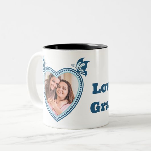 私はあなたの祖母が大好き ツートーンマグカップ (正面左)