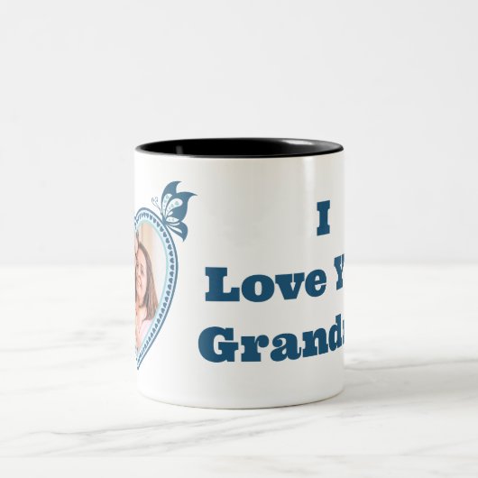 私はあなたの祖母が大好き ツートーンマグカップ (中央)