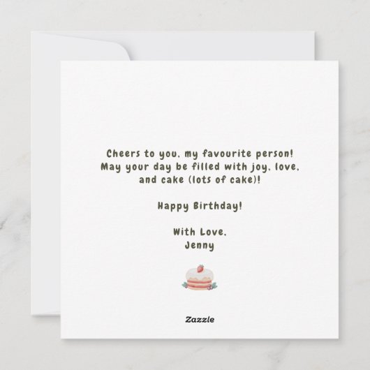 私はあなたの祖母でさえあれば誕生日 シーズンカード (裏面)