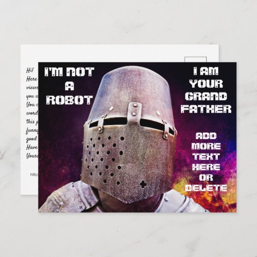 私はあなたの祖父はカスタマイズ可能おもしろいである ポストカード (正面/裏面)