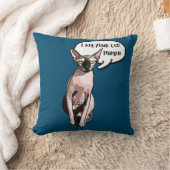 私はあなたの神であり、すべてのスフィンクス猫好きのための人間 クッション (ブランケット)