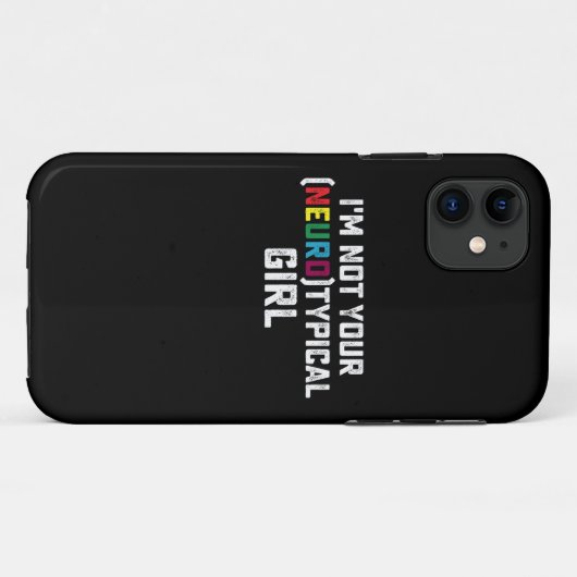 私はあなたの神経症的な女の子の自閉症の意識ではない Case-Mate iPhoneケース (裏面(横))