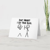 私はあなたの背部を得ました! カード (正面)