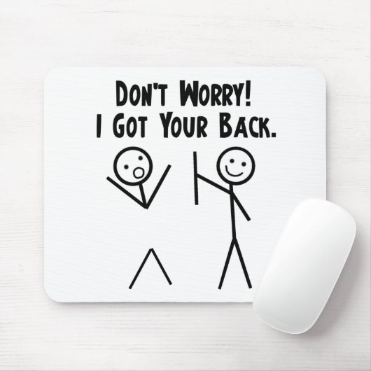 私はあなたの背部を得ました! マウスパッド (マウス)