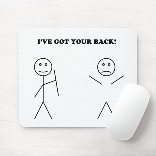 私はあなたの背部を持っています マウスパッド (マウス)