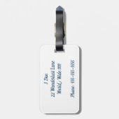 私はあなたの荷物タグでどこへでも行きます ラゲッジタグ (裏面縦)