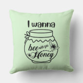私はあなたの蜂蜜を欲しい クッション (裏面)