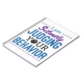 私はあなたの行動を静かに判断している ノートブック (左側)