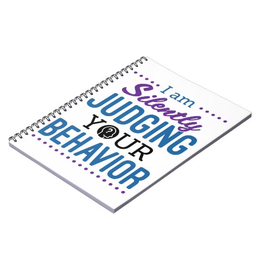 私はあなたの行動を静かに判断している ノートブック (左側)