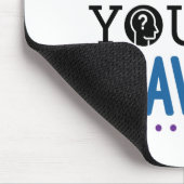 私はあなたの行動を静かに判断している マウスパッド (コーナー)