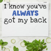 私はあなたの袋から出ていないが、私はあなたが持っていることを知っている キッチンタオル (折り畳み)