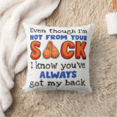 私はあなたの袋から出ていないが、私はあなたが持っていることを知っている クッション (ブランケット)