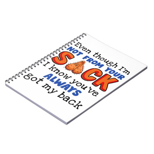 私はあなたの袋から出ていないが、私はあなたが持っていることを知っている ノートブック (左側)