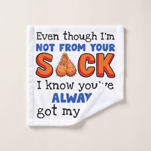 私はあなたの袋から出ていないが、私はあなたが持っていることを知っている バスタオルセット (ウォッシュタオル)