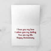 私はあなたの記念日カードを愛イタリアンする多くの方法 カード (内部)