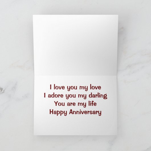 私はあなたの記念日カードを愛イタリアンする多くの方法 カード (内部)