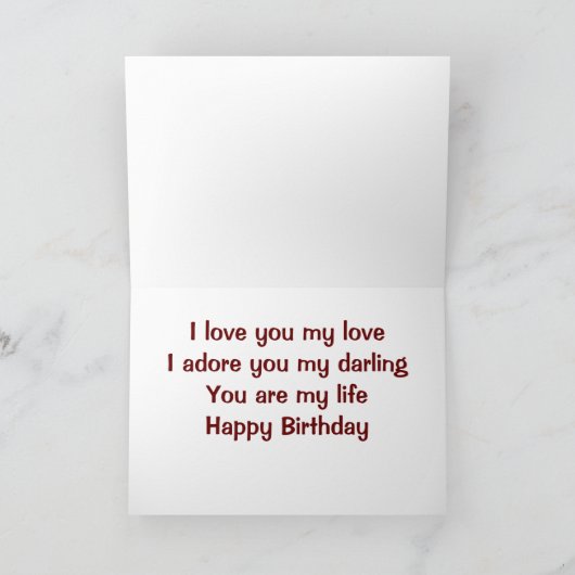 私はあなたの誕生日カードを愛している多くの方法 カード (内部)