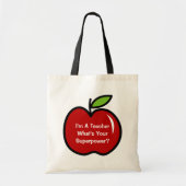 私はあなたの超出力のトートバックはである何先生です トートバッグ (正面)