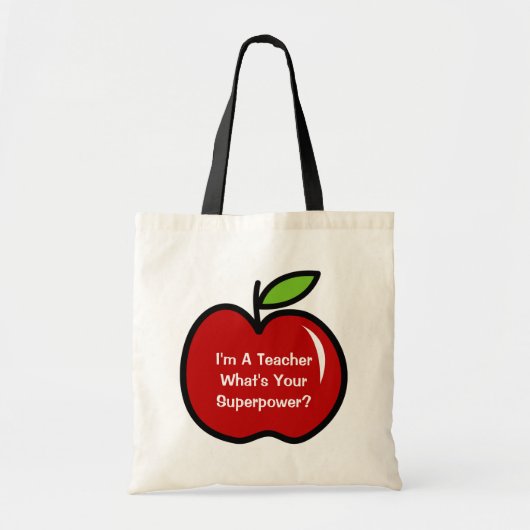 私はあなたの超出力のトートバックはである何先生です トートバッグ (正面)