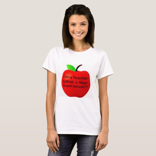 私はあなたの超出力のワイシャツはである何先生です Tシャツ (正面フル)