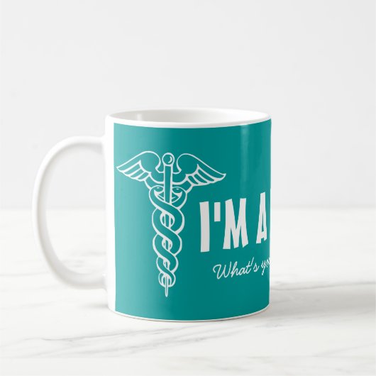 私はあなたの超出力の大きいコーヒー・マグはである何医者です コーヒーマグカップ (左)