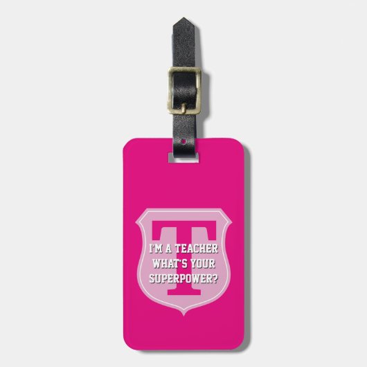 私はあなたの超出力の荷物のラベルはである何先生です ラゲッジタグ (正面縦)