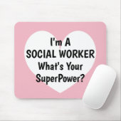 私はあなたの超出力のmousepadはである何ソーシャルワーカーです マウスパッド (マウス)