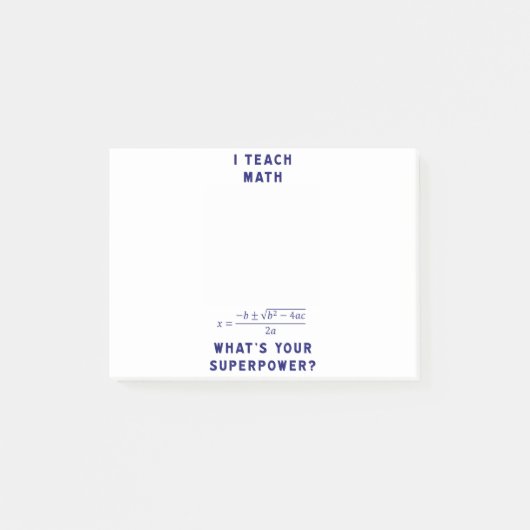 私はあなたの超出力はであるもの数学に教えますか。 ポストイット (正面)