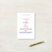 私はあなたの超出力はであるもの音楽に教えます ポストイット (デスク上)