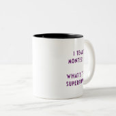 私はあなたの超出力はであるものMontessoriに教えますか。 ツートーンマグカップ (正面右)