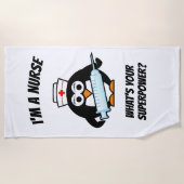 私はあなたの超出力はである何ナースですか。 ビーチタオル (正面)