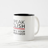 私はあなたの超出力はである何ポーランド語を話しますか。 ツートーンマグカップ (正面右)