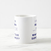 私はあなたの超出力はである何代数学を/教えます コーヒーマグカップ (中央)
