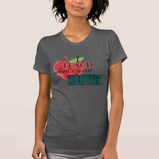 私はあなたの超出力はである何…教えます Tシャツ (正面)