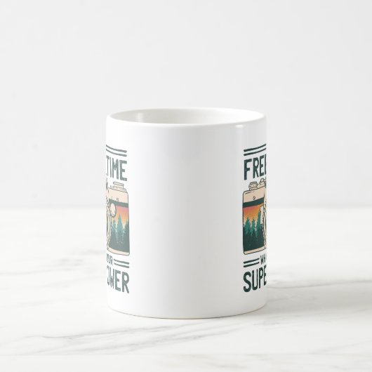 私はあなたの超大国である時間を凍結することができる コーヒーマグカップ (中央)