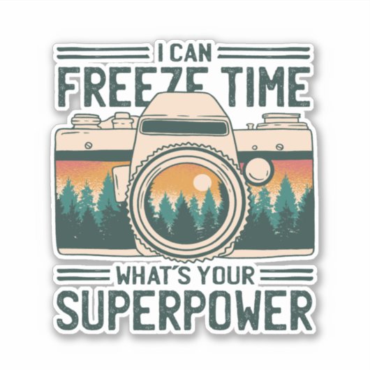 私はあなたの超大国である時間を凍結することができる シール (正面)