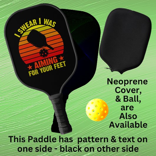 私はあなたの足を目指していた – Orange Yellow ピックルボールラケット