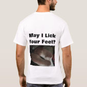 私はあなたの足を舐めるように Tシャツ (裏面)