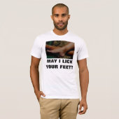 私はあなたの足を舐めるように Tシャツ (正面フル)