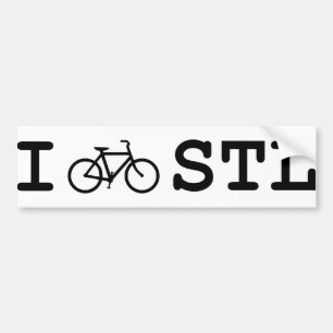 私はあなたの車のためのSTLを自転車に乗ります バンパーステッカー