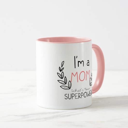 私はあなたの軍事大国のマグはである何、お母さんです マグカップ (正面右)