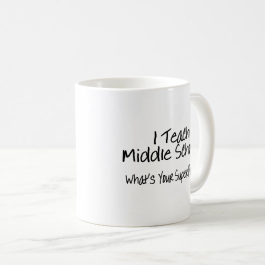 私はあなたの軍事大国はであるもの中学校に教えます コーヒーマグカップ (正面右)