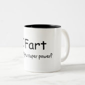 私はあなたの軍事大国はであるもの屁をします ツートーンマグカップ (正面右)