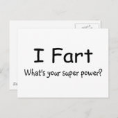 私はあなたの軍事大国はであるもの屁をします ポストカード (正面/裏面)