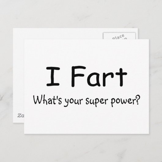 私はあなたの軍事大国はであるもの屁をします ポストカード (正面/裏面)